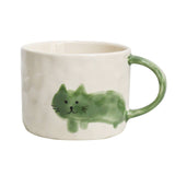 Hand Painted Ceramic Cat Mug 300ml