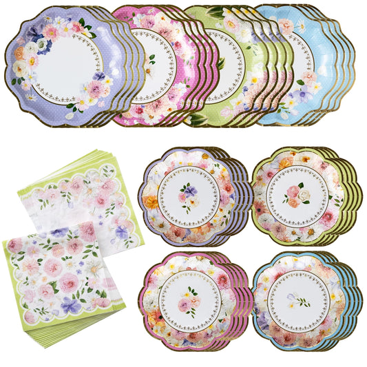 Tea Time Party Tableware Set for 16 Guests