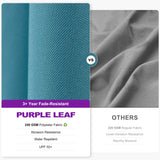PURPLE LEAF Lateral Tilt Patio Umbrella with Base, 360° Swivel Cantilever Umbrella with Stand