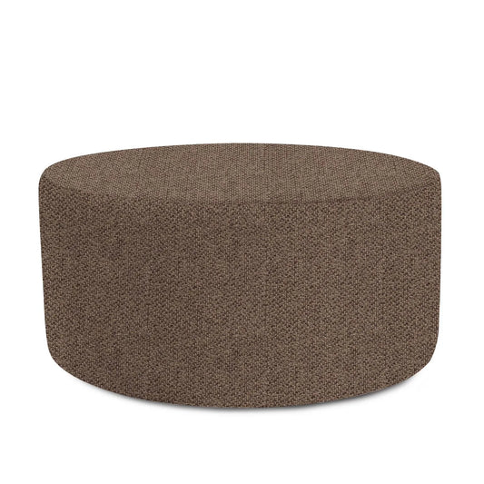 Universal Round Ottoman Cover Panama Chocolate
