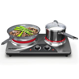 1800W Dual Burner Portable Electric Ceramic Stove