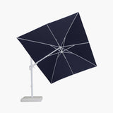 PURPLE LEAF White Outdoor Umbrella Left-Right Tilting Patio Cantilever Umbrella