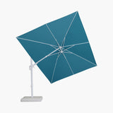PURPLE LEAF White Outdoor Umbrella Left-Right Tilting Patio Cantilever Umbrella