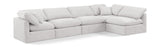 Indulge - Velvet 5 Piece Modular Sectional