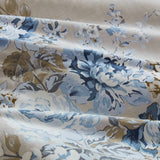 Vintage-Floral Inspired Comforter Set, Beige/Blue