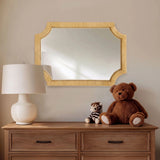 Rattan Framed Wall Decor Mirror, Natural