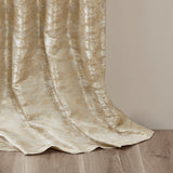 Marble Total Blackout Window Curtain, Gold (Max Blackout)