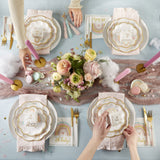 Boho Rainbow Baby 62pc Tableware Set for 16