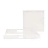 Saint Tropez Square Tray Set of 2 - Chalk