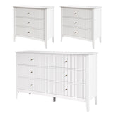 Royalcraft 3-Piece Modern Furniture Set, 6 Drawer Dresser