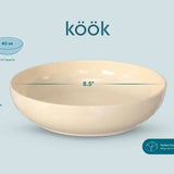 Kook Ceramic Pasta Bowls 40 oz, Set of 4