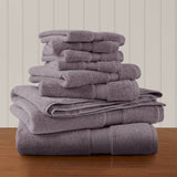 800 Gsm Ultra-Soft Cotton Absorbent Towel Set, Light Purple