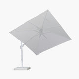 PURPLE LEAF White Outdoor Umbrella Left-Right Tilting Patio Cantilever Umbrella