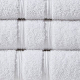 6-Piece Bath Towels Set For Bathroom, Cotton 500gsm, White