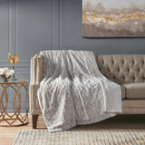 Soft Faux Fur Mink Reversible Throw Blanket