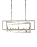 Middleton Rectangular Silver Chandelier