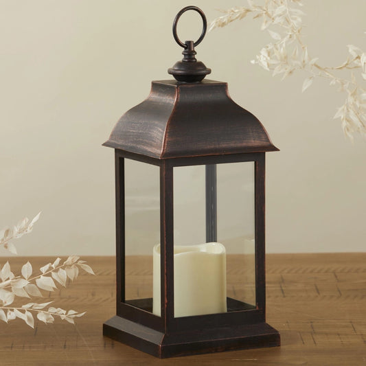 Led Vintage Decorative Copper Lantern - Manchester