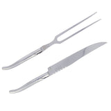 Laguiole Stainless Steel Carving Knife & Fork Set
