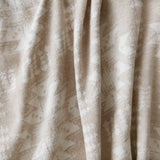 Jacquard Patterned Cotton Blend Throw, Neutral Aztec