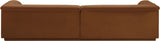 Cascade - Velvet Modular Sofa - Saddle