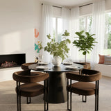 Mia Velvet Dining Chair with Arms (Set of 8)