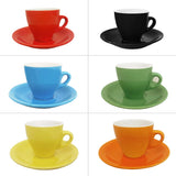 Lorren Home Porcelain Espresso Cups & Saucers, Set of 6