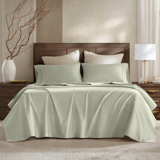 Hotel-Quality Egyptian Cotton Sateen Sheets, Sage