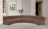 Arc - Faux Leather 7 Piece U-Shaped Modular Sofa