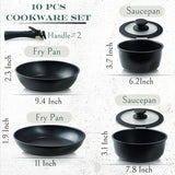 Moss & Stone 10-Pc Nonstick Cookware Set