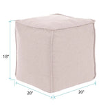 Square Pouf Seascape Sand