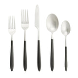 Velo Black Brushed 60pc Flatware Set