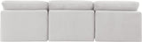 Indulge - Velvet 3 Seat Modular Armless Sofa
