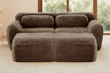 MELLOW 80" Loveseat with 2 Ottomans