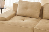 CORDELIA 151" 6-Seater Sofa with 2 Ottomans