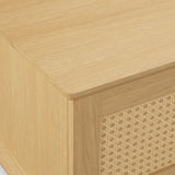 Rattan Lift-Top Mid-Century Storage Coffee Table