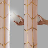 Metallic (Max Blackout) Window Panel, Pink/Gold