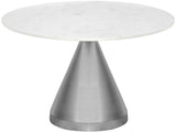 Emery - Marble/Stone Dining Table - White