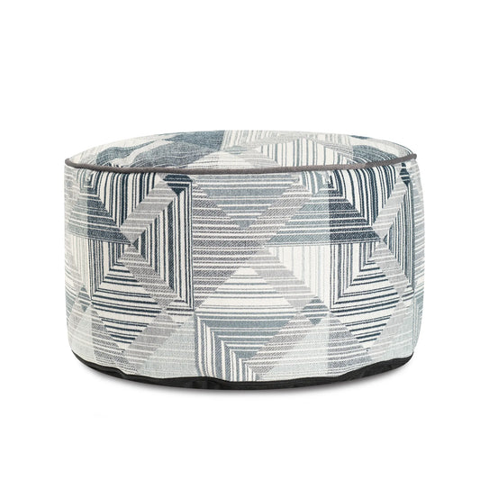 Prisma Navy Foot Pouf