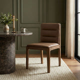 Ellis - Vegan Leather Upholstered Dining Chair (Set of 2) - Tan