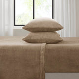 Micro Plush Solid Sheet Set, Taupe