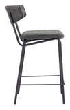 Charon Counter Stool (Set of 2) Vintage Black