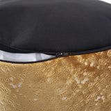 Round Foot Pouf Pisani Gold
