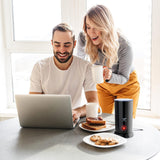 Electric Milk Frother & Warmer for Latte Foam