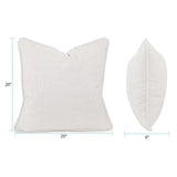 Outdoor Pillow 20 x 20 Driftwood Natural - Down Alternative Insert