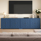 56" 4-Door Sideboard Cabinet – Adjustable Shelves