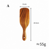 Acacia Wood Spatula Set Natural Cooking Utensils