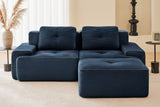CORDELIA 82" Loveseat with 1 Ottoman