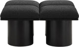 Pavilion - 4 Piece Modular Bench With Black Base