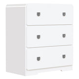 Painted 3-Drawer Nightstand For Bedroom