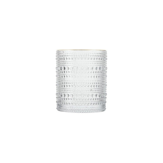 Jupiter Clear Gold Rimmed Double Old Fashioned 10oz